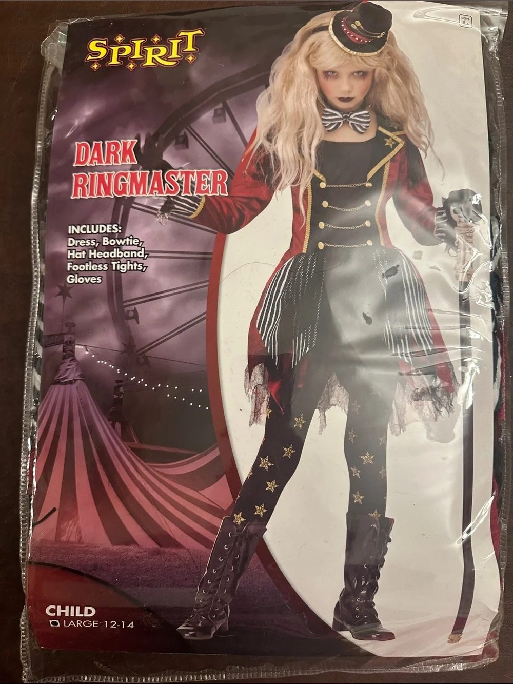 Spirit Dark Ringmaster Kids Costume - Red & Black